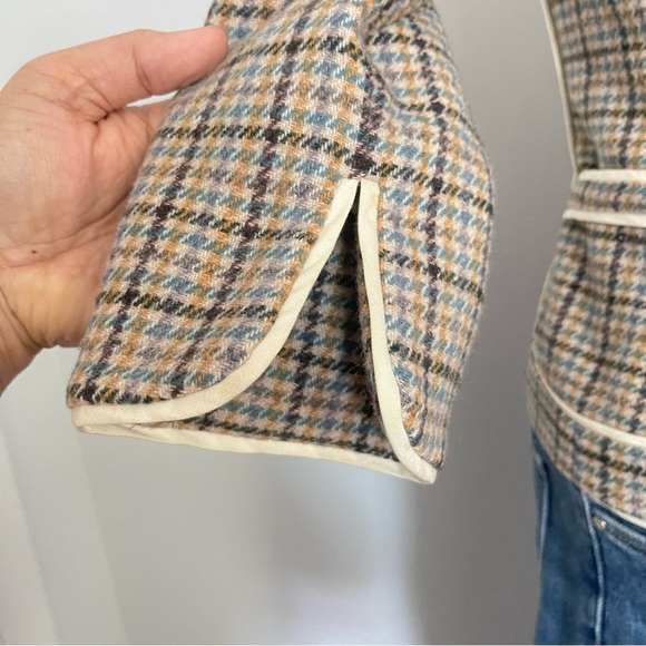 Y2K Vintage Juicy Couture Plaid Wool Blazer size Small deadstock - Picture 5 of 11